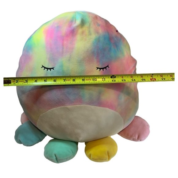 KellyToy Squishmallow Opal Octopus Tie Dye Plush 16 Inch Stuffed Animal - Picture 7 of 12